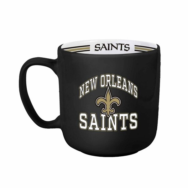 Logo Brands New Orleans Saints 15oz Stripe Mug 620-C15SM